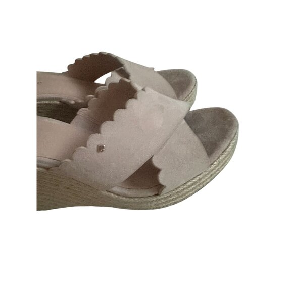 KATE SPADE Light Pink Suede Espadrille Wedges Size 8.5 - Picture 11 of 11